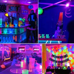 E26 9.5w uv roxo preto lâmpada brilho na festa escura decoração de halloween lâmpada fluorescente 395nm festa roxo luz - Image 3