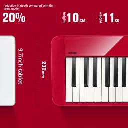 Piano Digital Eletrônico com 18 Timbres, Teclado MIDI, 88 Teclas, Boa Qualidade - Image 6