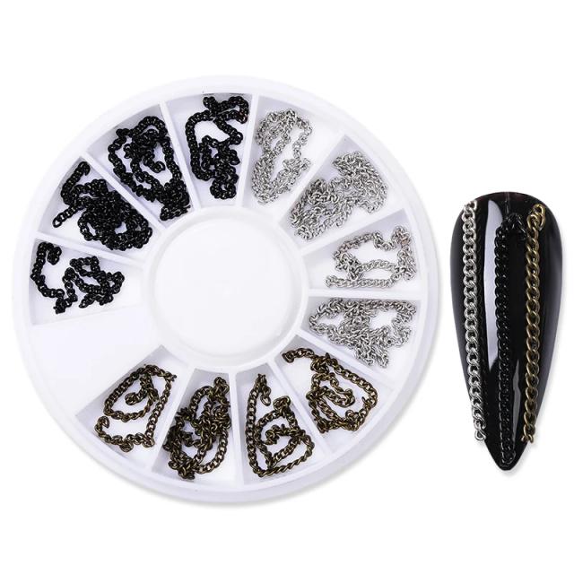 Arte 3D para Unhas: Peças de Glitter, Strass, Cristais e Joias para Decoração de Manicure