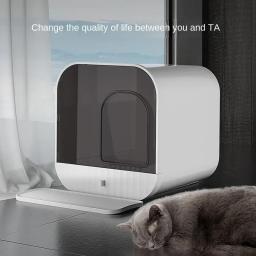 Suprimentos de limpeza higiénico para gato, caixa de areia selada à prova de derramamento - Image 1