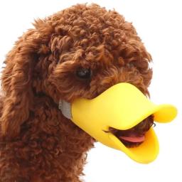 Silicone Duck Máscara Forma para Pet Dogs, Anti mordida, parar de latir, boca focinhos, Pet Acessórios, pequeno e grande cão - Image 3