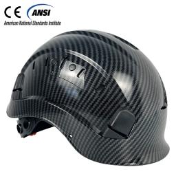 Capacete de segurança protetor para homens Chapéus industriais, ABS, Padrão de fibra de carbono, Cap trabalho industrial, CE, Industrial - Image 1