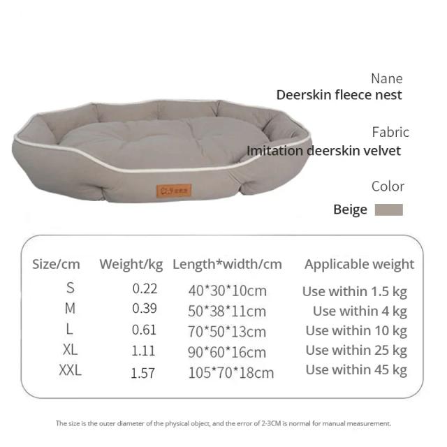 Cama respirável e lavável para cães grandes, resistente a riscos e desgaste, ideal para gatos e acessórios de pets