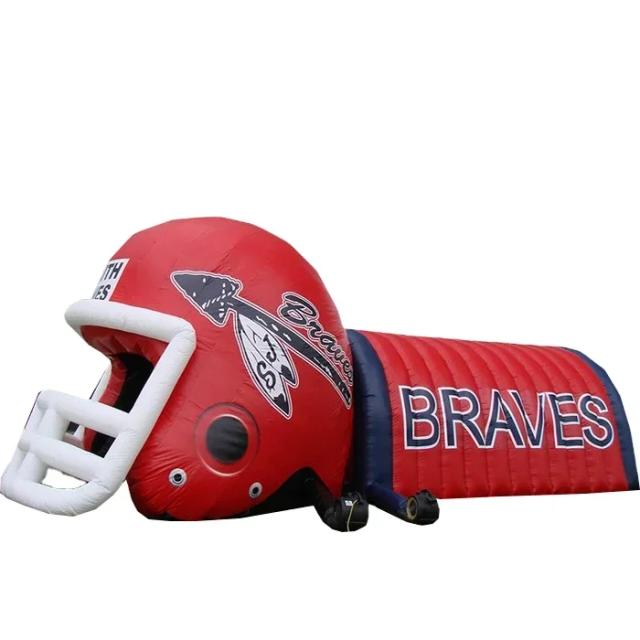 Capacete Inflável para Futebol Escolar com Túnel para Equipes em Ataque por Atacado