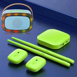 Conjunto de Bateria Eletrônica Infantil, Instrumento Musical, Percussão, Banco de Baterias, Prática Profissional - Image 1