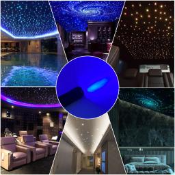 Starry Sky LED Luz De Fibra Óptica, Efeito Estrela Cadente, Luz De Teto Com Bluetooth App, Telhado Do Carro Ou Qualquer Espaço Estreito, RGBW - Image 6