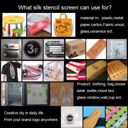 Moldura De Impressão De Tela Personalizada, DIY Stencils, Estêncil De Impressão De Tela De Seda, Moldura De Madeira, Seu Próprio Projeto De Logotipo - Image 3
