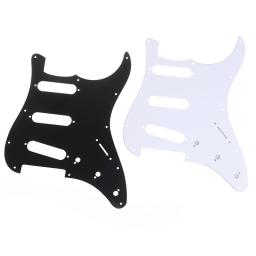 1pc 3 ply pickguard picareta guarda placa de risco para 11 buraco stratocaster stratat st sss guitarra instrumento acessórios - Image 3