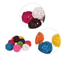 Papagaio Chewing Toy Ball, cor primária, Sepak Takraw, Pet Bird Training, brinquedo interativo, Bird Cage Decoração, Bird Supplies, 10pcs - Image 3