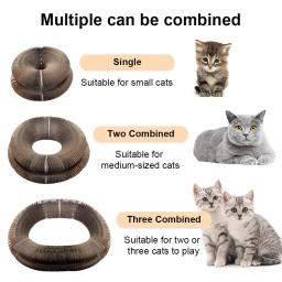 Gato dobrável órgão mágico gato arranhando placa brinquedo engraçado moagem garra dormir cama engrossado gato interativo brinquedos para animais de estimação suprimentos - Image 2