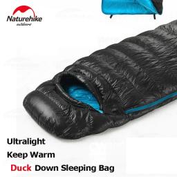 Naturehike-envelope térmico ao ar livre saco de dormir, impermeável Camping saco de dormir, pato saco, CW400, 750FP, inverno - Image 4