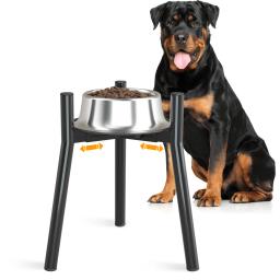 Metal ajustável elevada Dog Food Bowls, Suporte para cão de tamanho grande e extra grande, Tigelas para cães levantadas, Tigela não incluída - Image 1