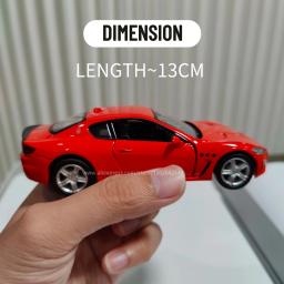 Maserati Gran Turismo Car Model, Mc Escala Metal Diecast, Arte Miniatura, Coleção De Veículos, Presente De Natal, Amigo Brinquedo, Escala 1:36 - Image 4