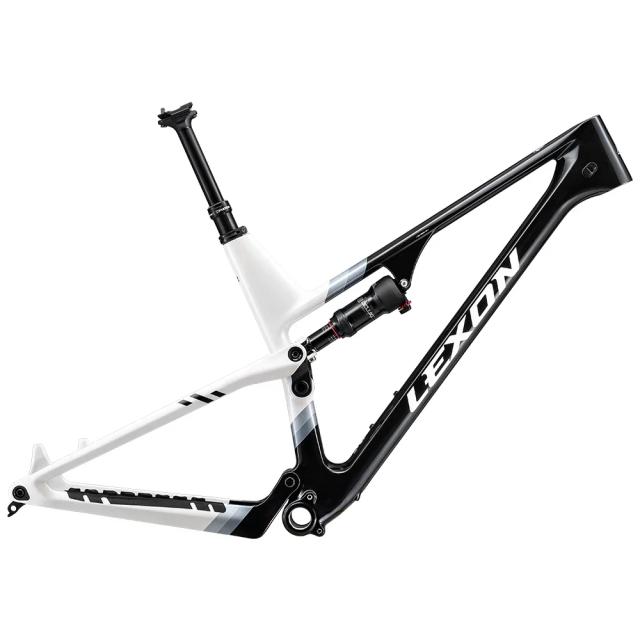 Quadro de Bicicleta MTB Lexon Flyer com Suspensão Total, Ultra Leve e Aumentável, Ideal para Ciclismo de Montanha com Pneus 29er 2.35 e Peças Inclusas