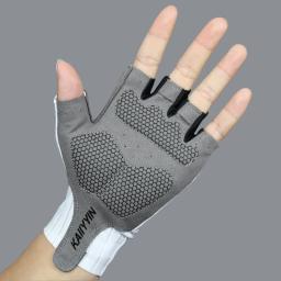 Esportes aero luvas de ciclismo das mulheres dos homens bicicleta luvas de cor pura luvas guantes ciclismo - Image 4