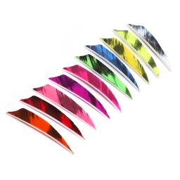 Penas naturais de Turquia para atirar flecha, varetas DIY Fletches, Fletches para tiro com arco e caça, acessórios do eixo, 3 pol, 4 pol, 20PCs - Image 5