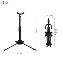 Portátil Dobrável Digital Sopro Suporte de Instrumento, Universal Ajustável, Recolhidos Piso, Suporte para Ukulele, Violino, Banjo, Saxofone - Image 4
