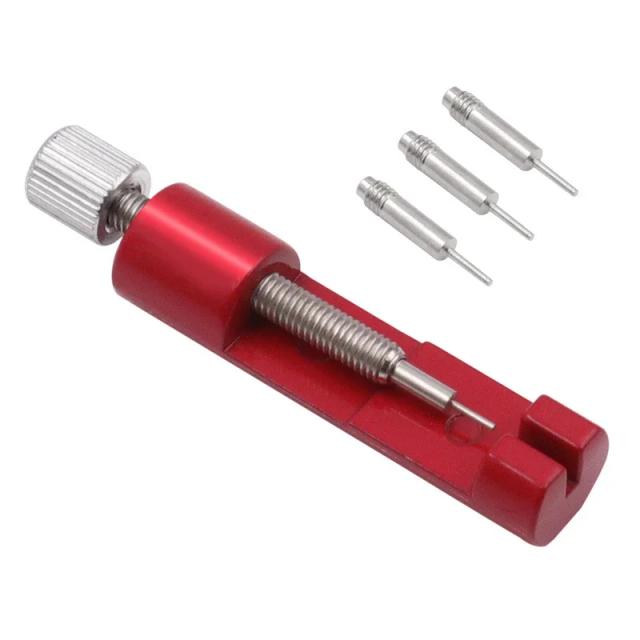 Ferramenta de Reparo de Relógio de Metal Ajustável com 3 Pinos Extras