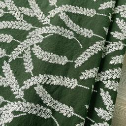 Alta qualidade linho tissus orelha de trigo bordado telas camisa saia casa diy cortina saco tecido - Image 6