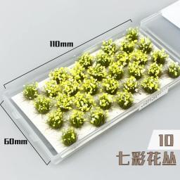 Flores Grama Clusters Modelo Em Miniatura, DIY Material De Construção, Mesa De Areia, Cena Do Jardim, Materiais De Layout, Kits De Diorama, 32Pcs por Caixa - Image 3