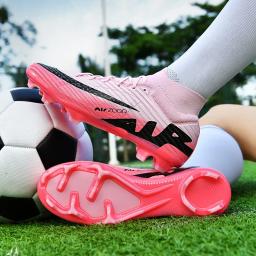 Chuteiras de futebol profissionais para adultos, botas de futebol antiderrapantes, sapatos esportivos ao ar livre, botas adolescentes, alta qualidade, quente, TF, FG, 2024 - Image 2