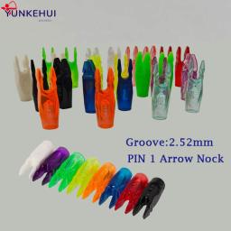 50 pçs pino de tiro com arco nock para fibra de vidro carbono eixo id 4.2/6.2mm caudas de seta diy pin1 nocks tiro caça acessórios - Image 1