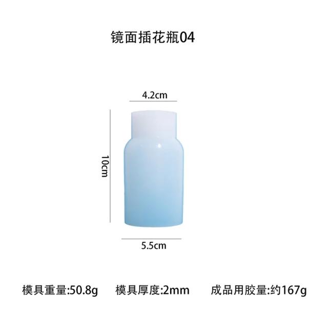 Molde de Silicone Artesanal para Vaso de Flores - DIY em Gesso e Resina, Ideal para Decoração de Casa