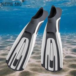 Nadadeiras longas envoltas em calcanhar para homens e mulheres, nadadeiras de mergulho grátis, nadadeira de mergulho profundo, equipamento de treinamento de natação, E291 - Image 2