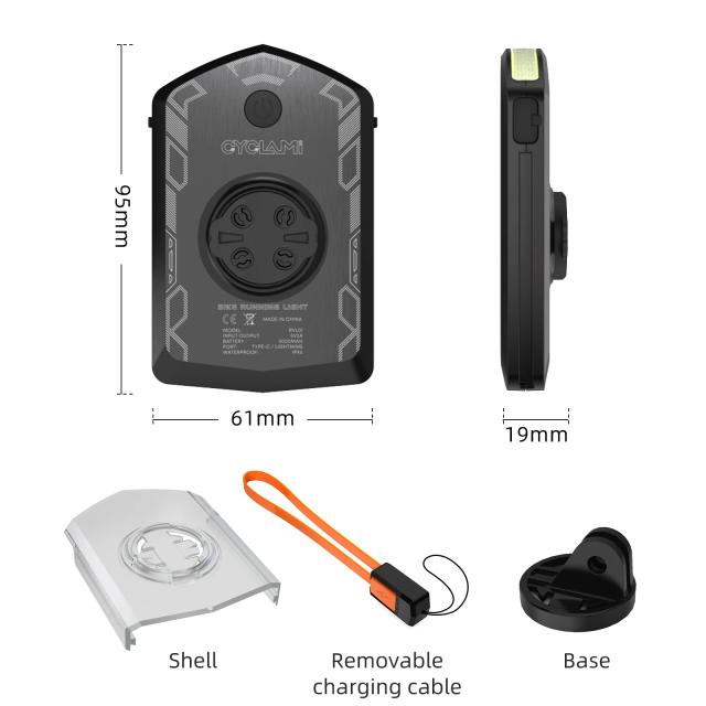 Cyclami RVL01 Luz de Bicicleta Farol 5000mAh Carregamento Tipo-C