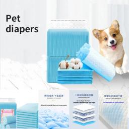Almofadas descartáveis de fraldas para animais, cão e gato cocô sacos, fraldas absorventes fortes, pet fornecimentos, 10 pcs - Image 1
