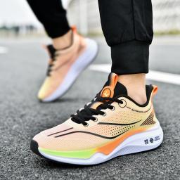Tênis de corrida com placa de carbono ultraleve para homens, tênis masculino de verão, respirável, sola macia, antiderrapante, resistente ao desgaste, primavera, costas - Image 4