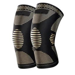 Copper Ion Knee Guard para ciclismo ao ar livre e basquete, Fibra de malha respirável, Sports Fitness, Antiderrapante - Image 6