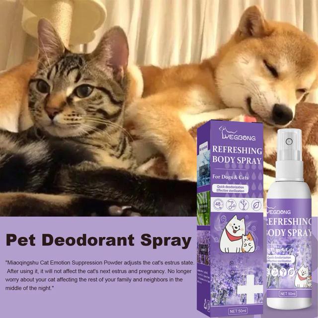 Pulverizador Durável com Desodorizador de Óleo de Lavanda para Perfume de Cães e Gatos