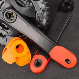 1 par de silicone mtb bicicleta estrada manivela braço protetores pele capa manga kit ferramentas tampa inicialização ao ar livre pedaleiras componentes da bicicleta - Image 2