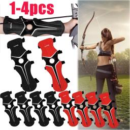 1-4 pçs náilon arm guarda engrenagem arco e flecha prática antebraço protetor manga acessórios estilingue tiro com arco - Image 1