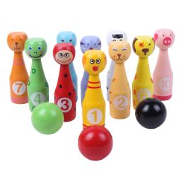 Bowling Set com Cartoon Number Print for Kids, Indoor e Outdoor Activity, Toddler Play - Image 2