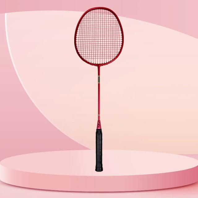 Raquete de Badminton e Acessórios para Prática de Peteca - Equipamento Ideal para Entretenimento em Clubes de Praia, Incluindo Raquete Vermelha e Suprimentos Esportivos