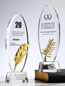 Troféu Criativo Personalizado, Troféu De Cristal De Alto Grau, Prêmio De Equipe De Empresa, Pin Da Coroa, Novo, Personalizado - Image 1