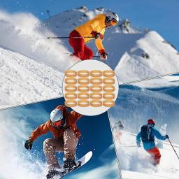 Faixas de retenção de freio de esqui 20x tiras elásticas de esqui de borracha kit de afinação de esqui esportes ao ar livre snowboard tiras de ligação para segurança - Image 5
