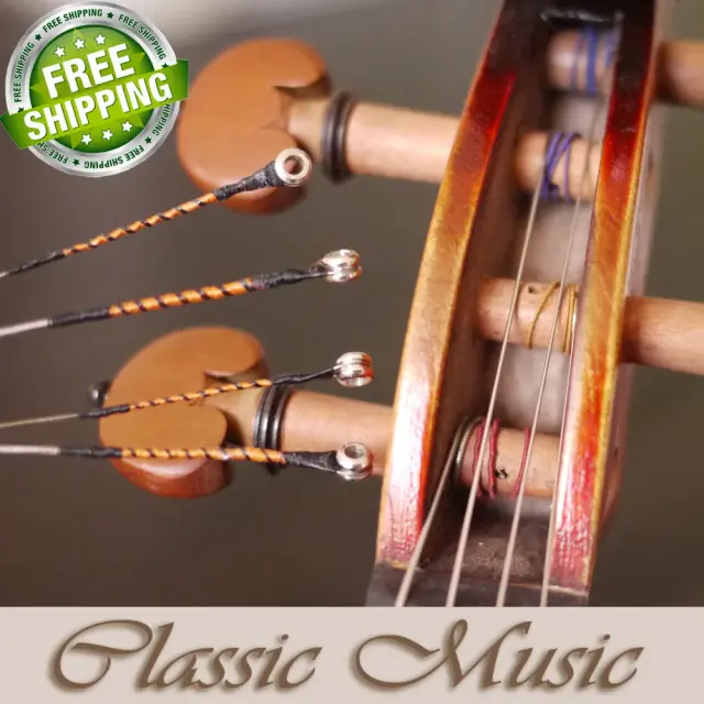 Conjunto Completo de Tecnologia Alemã para Viola com Cordas G, D, A, C - Tamanho 4/4 com Bola Final