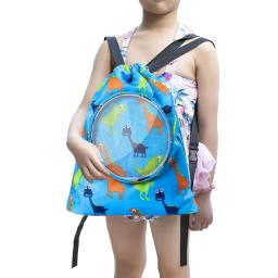Impermeável Drawstring natação saco para crianças, mochila dobrável, sacos de armazenamento, molhado e seco separação, equipamento de natação portátil - Image 4