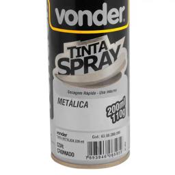 Tinta em Spray 110 GR 200 ML Metálico Cromado VONDER - Image 3