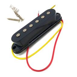 Strat estilo guitarra elétrica pickup Kit, Single Coil Pickup, carregado, Highout, substituição ajuste para guitarra de 6 cordas - Image 5