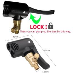 Adaptador de mangueira de bico de bomba de bicicleta, cabeça dupla, peças de bombeamento, acessórios de serviço, f/v a/v schrader/presta, conversor de válvula, bicicleta - Image 3
