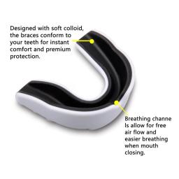 Boca Guarda para Futebol Wrestling e Hóquei, Esportes Mouthguard, Gum Shield, Lacrosse, Contato Esporte Combate, 4PCs - Image 5