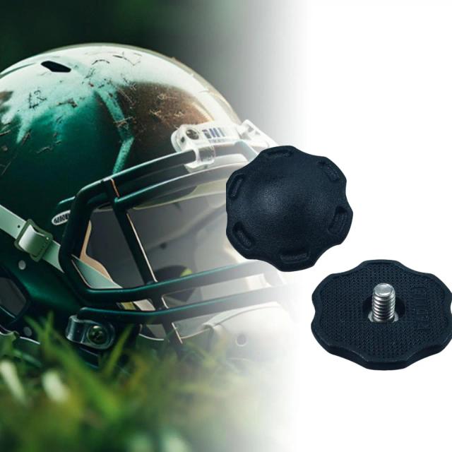 Capacete de Futebol Americano com Parafusos M4 e Boné Protetor de Rugby - Pacote com 2 Peças