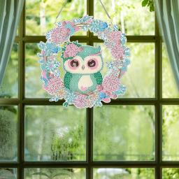 Round Acrylic Diamond Painting Pendant, Forma Especial, Single-Sided Crystal, Home Wall Decor, Dinosaur Baby Cardinal - Image 3