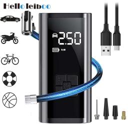 LEIBOO-Compressor De Ar Portátil Para Pneus De Carro, Inflador Rápido, Pressão Precisa, Bomba De Ar Para Motocicleta, Bicicleta, Bola - Image 1