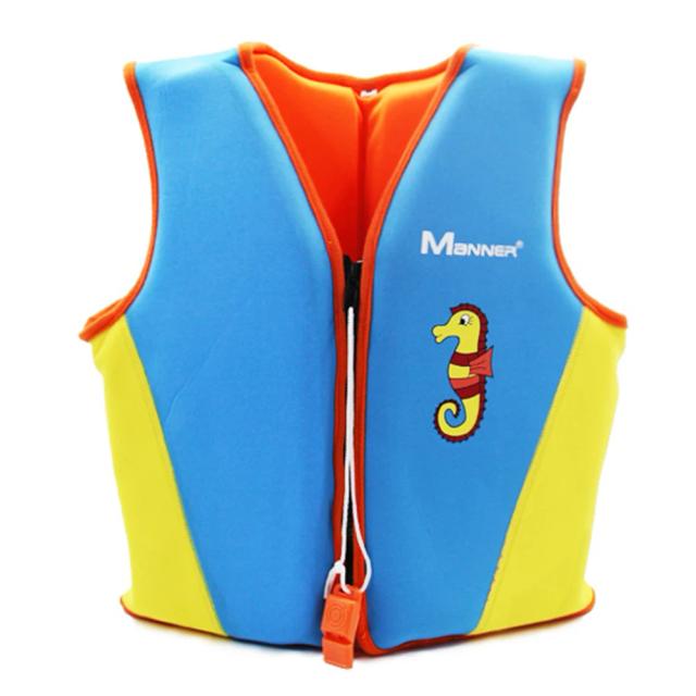 Colete Salva-Vidas Infantil Inflável em Neoprene com Flutuabilidade e Apito de Emergência para Esportes Aquáticos e Aventura ao Ar Livre