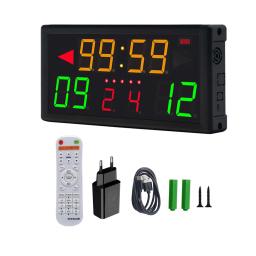 Leve placar digital para futebol, basquete, badminton, voleibol, portátil, distância de controle remoto, 33 pés a 49 pés - Image 3